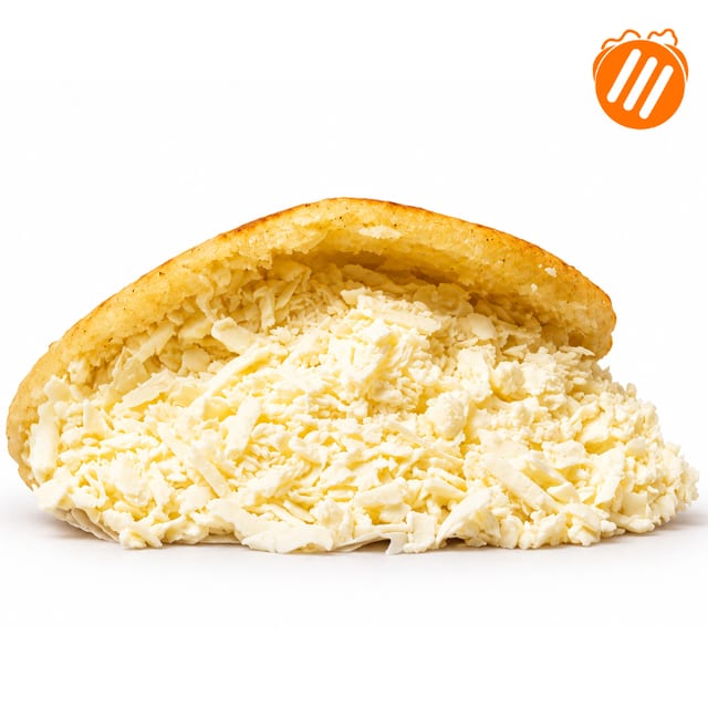 Arepa/Shredded White Cheese.