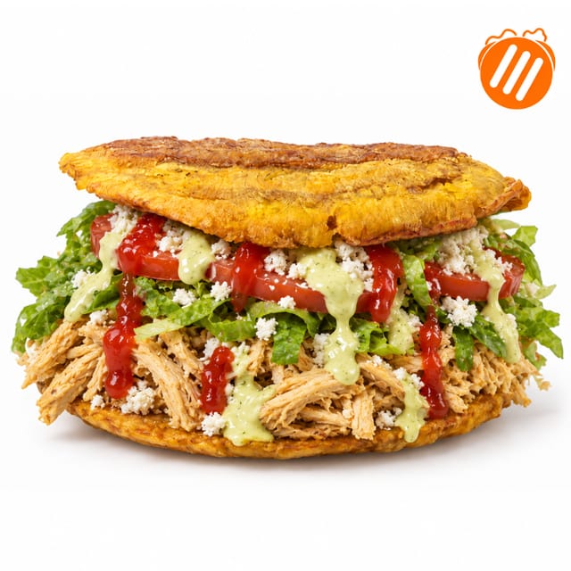 Patacon/Shredded Chicken.