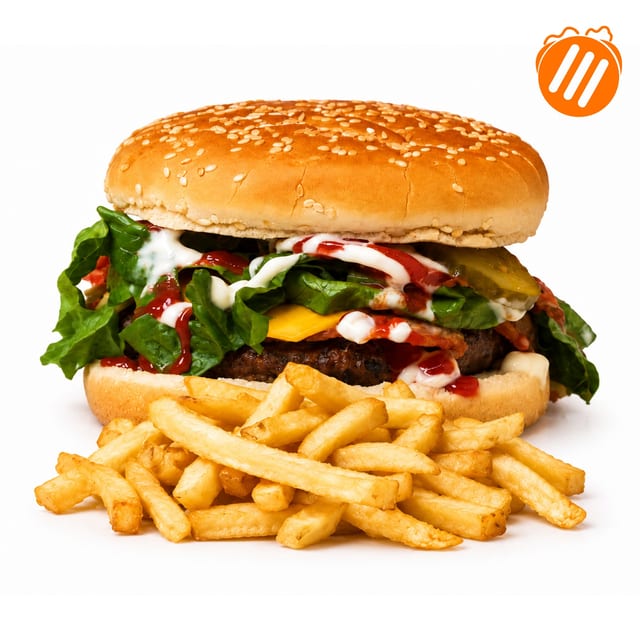 American Burger/Hamburguesa Americana.