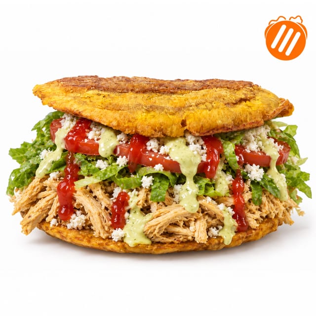 Patacon Shredded Chicken/Pollo Esmechado.