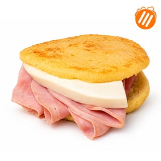 Arepa Ham and White Cheese/Jamón y Queso