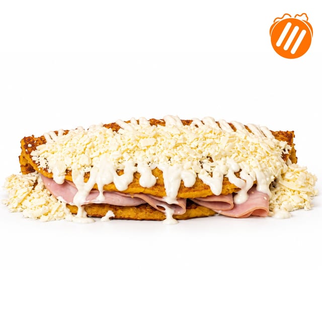 Cachapa Ham/White Cheese/Jamón y Queso de Mano.